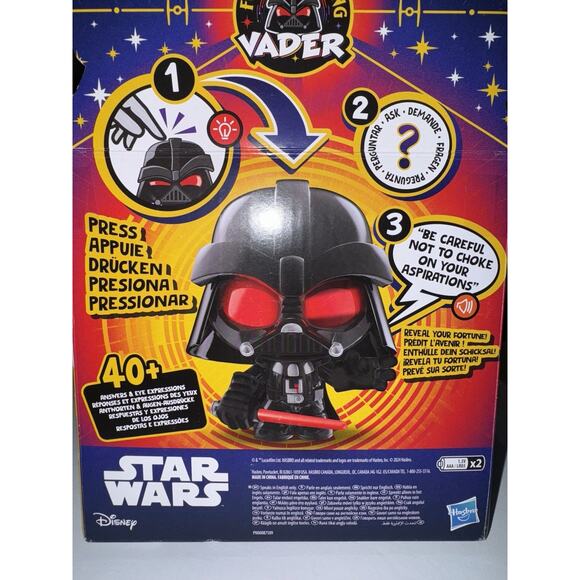 Star Wars Force N Telling Vader Electronic Figure- Black NIB - Picture 7 of 7